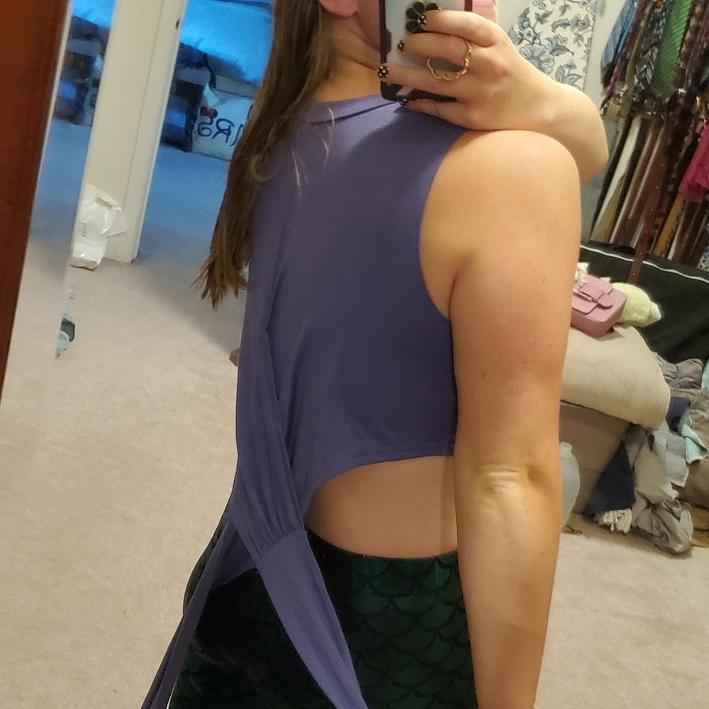 🧜‍♀️🎃 Purple "Mermaid" Crop Top